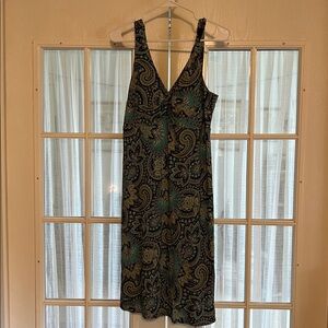 Paisley Print Sleeveless Dress